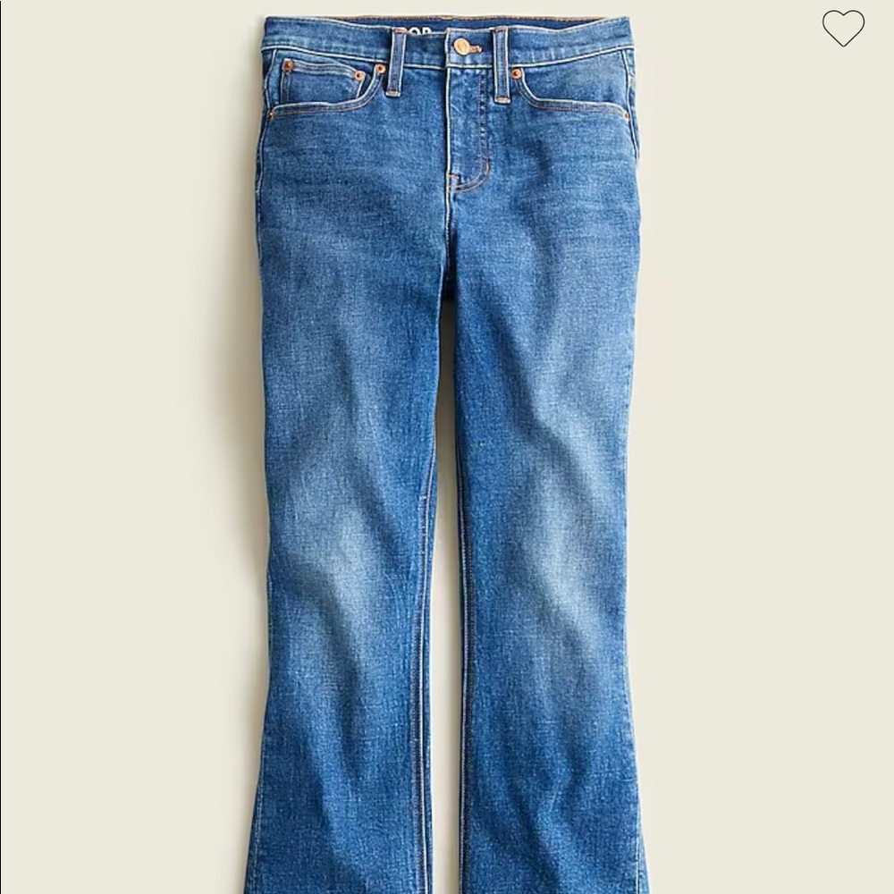 J Crew 10 inch Demi boot crop in ocean wash